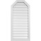 Ekena Millwork Octagonal Top Surface Mount PVC Gable Vent w/ 2"W x 1-1/2"P Brickmould Frame, 20"W x 42"H GVPOT20X4202SF - alternate 1
